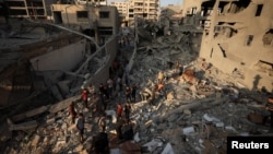 Ал-Жунди Ал-Мажхул имаратына Израилдин армиясы сокку урган. Газа шаары, 14-сентябрь, 2025-жыл