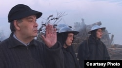 Алексей Герман на съемках фильма "Трудно быть богом". Февраль 2005