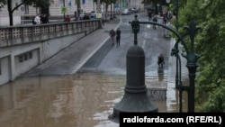 Затопление реки Влтавы. Прага, 3 июня 2013 года.