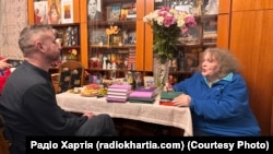 Сергій Жадан та Ліна Костенко під час інтерв’ю