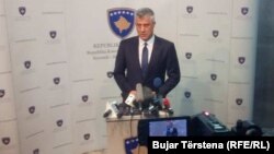 Kosovo President Hashim Thaci (file photo)
