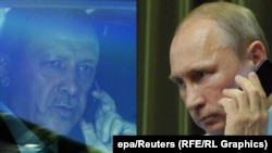 Түркия президенти Режеп Тайип Эрдоган менен орус президенти Владимир Путин