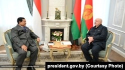 Сустрэча Прабава Субіянта і Аляксандра Лукашэнкі ў Менску 15 ліпеня. 