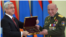 President Serzh Sarkisian awards Major-General Samvel Karapetian (file photo)