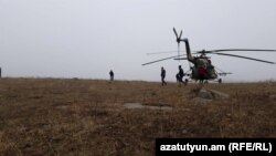 Поисково-спасательные работы на месте крушения самолета, 4 декабря 2018 г.