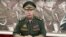 National Guard chief Viktor Zolotov delivers an emotional speech on the National Guard's YouTube channel in Moscow, September 11, 2018