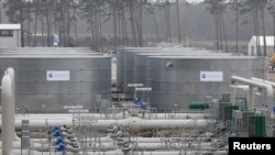 Азыр иштеп жаткан "Түндүк агым-1" долбоорунун Германиядагы газ терминалы.