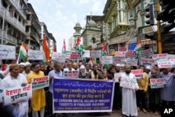 Мумбайдагы антипакистандык демонстрация. 25-апрель, 2025-жыл.