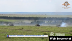 Кадр із підконтрольного угрупованню «ЛДНР» телевізійного каналу. Весна 2020 року