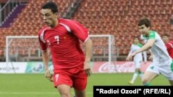 Tajikistan -- Dushanbe, Tursunali Rustamov football player, 