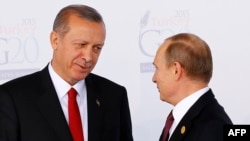 Recep Tayyip Erdogan və  Vladimir Putin