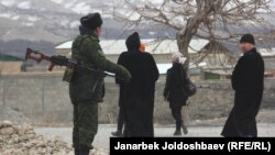 Иллюстрациялык сүрөт. Кыргыз-тажик чек арасы.