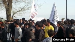 Митинг дар назди сафорати Амрико. 5 апрели соли 2013