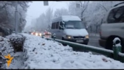 Заснеженный Бишкек