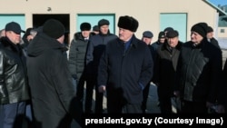 Лукашэнка на сэмінары па сельгастэматыцы ў Смалявіцкім раёне, 21 лютага 2025 году 