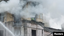 Последствия российского ракетного удара по Киеву в ночь на 21 марта 2024 года