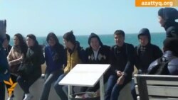 Агитация за Назарбаева в Актау