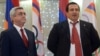 Armenian President Serzh Sarkisian (left) and opposition leader Gagik Tsarukian (right) Sarkisian and Tsarukian have recently pledged to "oust" each other from politics.
