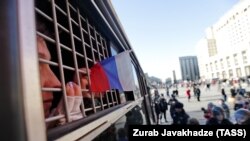 Задержанная участница гражданского схода на Манежной площади