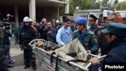 Armenia -- A big accident took place in Yerevan with injured people, Yerevan, 25Oct2012