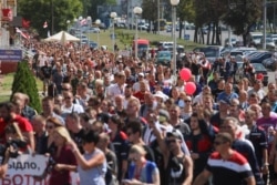 Каля станцыі мэтро «Партызанская»