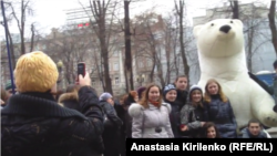 «Եդինայա Ռոսիա»-ի աջակիցների հանրահավաքը Մոսկվայի Պուշկինի հրապարակում, 7 դեկտեմբեր, 2011