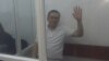 Журналист Жанболат Мамай на скамье подсудимых. Алматы, 21 августа 2017 года.