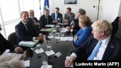 ԱՄՆ - Ֆրանսիայի նախագահի, Գերմանիայի կանցլերի և Մեծ Բրիտանիայի վարչապետի հանդիպումը Նյու Յորքում ՄԱԿ-ի կենտրոնակայանում, 23-ը սեպտեմբերի, 2019թ․ 