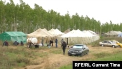 Палаточный городок в Оренбургской области.