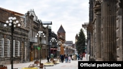 Armenia -- A street in Gyumri, August 25, 2019.