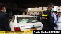 Пакистан. Карачиде Кытай жарандарына ок аткан окуяны полиция иликтеп баштады. 28-июль, 2021-жыл. 