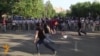 WATCH: Yerevan Activists Play Amid The Protests