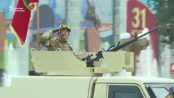 Аянттагы аскердик парад, президенттин убадасы