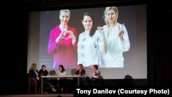 Імпрэза «Яе гісторыя, наша будучыня: беларускія жанчыны, якія мяняюць сьвет». Фота tonydanilov.cz