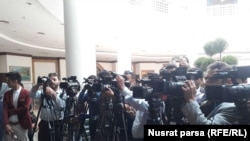 تصویر آرشیف: شماری از خبرنگاران و کارمندان رسانه ها درافغانستان 
