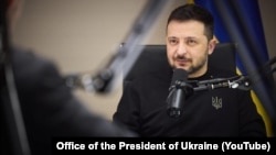 Владимир Зеленский на интервью с Лексом Фридманом