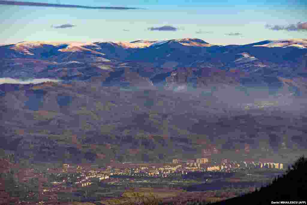 The coal-mining city of Lupeni in the Jiu Valley.