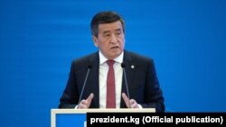 Президент Сооронбай Жээнбеков.
