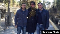 Ömər Məmmədov(solda), Rəşadət Axundov,  Sevda Sultanova