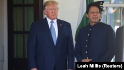 Միացյալ Նահանգների նախագահ Դոնալդ Թրամփի և Պակիստանի վարչապետ Իմրան Խանի հանդիպումը Սպիտակ տանը, Վաշինգտոն, 22-ը հուլիսի, 2019թ.