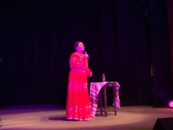 Ніна Матвієнко під час концерту у Празі, 2019 рік