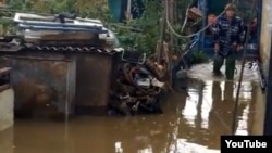 Наводнение в поселке Костангельды. Жезказган, 30 сентября 2012 года. Иллюстративное фото.