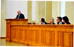 Виступ Миколи Гнатовського на координаційній нараді керівників правоохоронних органів щодо стану протидії катуванням працівниками органів правопорядку. Київ, 4 червня