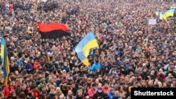Акція за європейську інтеграцію України. Івано-Франківськ, 25 лютого 2014 року