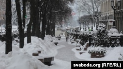 Архіўнае ілюстрацыйнае фота. Зіма ў Менску