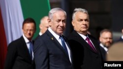 Прэм’ер-міністар Ізраіля Біньямін Нэтаньягу і Прэм’ер-міністар Вугоршчыны. Будапэшт, 3 красавіка 2025