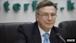 Действующий председатель ОБСЕ, глава МИД Украины Леонид Кожара.