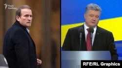 Віктор Медведчук (л) та Петро Порошенко (п)