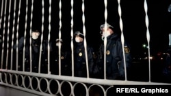 Національна гвардія в масках зустрічає евакуйованих з Китаю українців, Нові Санжари 