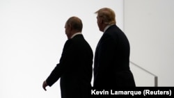 Президент Росії Володимир Путін та президент США Дональд Трамп, Японія, 28 червня 2019 року